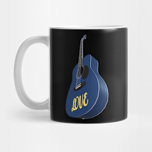 Blue Guitar – Music be the food of love Mug